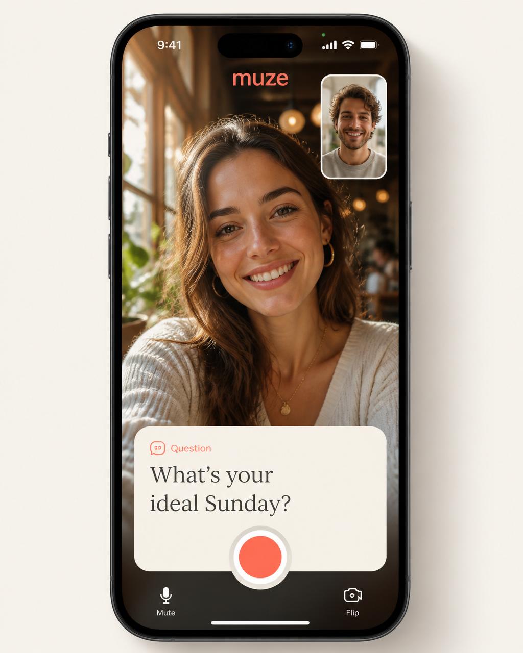 ViblyU video call interface